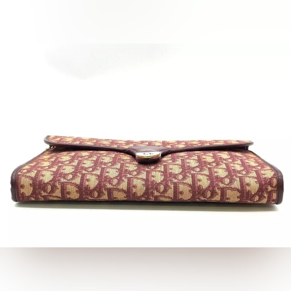 Auth Dior 30 Montaigne Trotter Bordeaux Shoulder/Clutch Bag - Picture 11 of 14